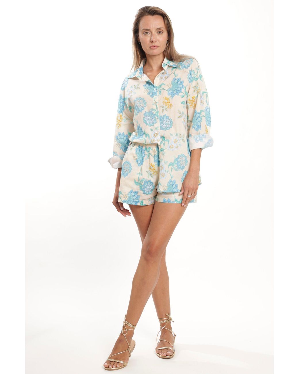 Bindu Blue Robi Shorts