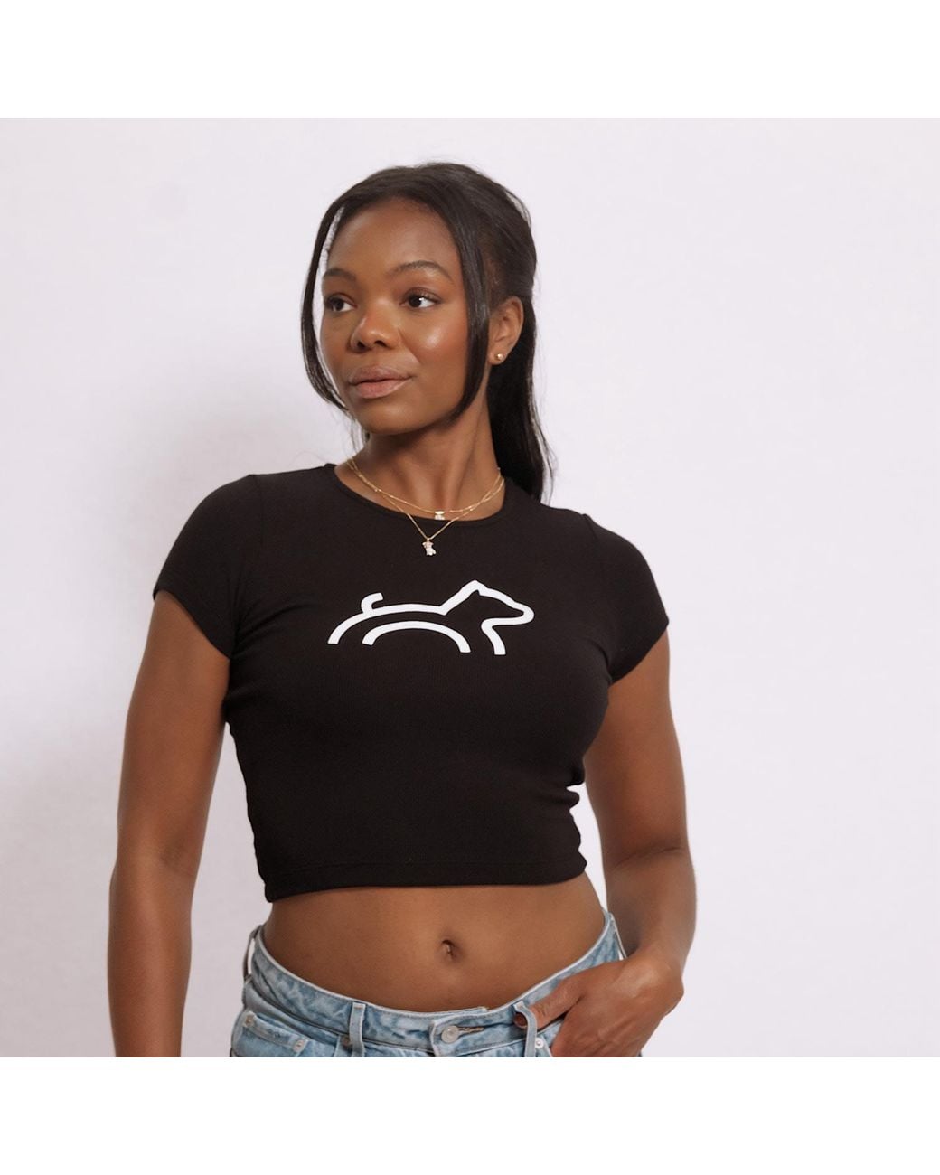 Cloud Haven Blue Rib Logo Tee