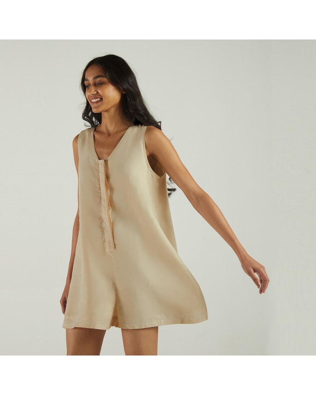 REISTOR Natural Neutrals Romp & Play Romper