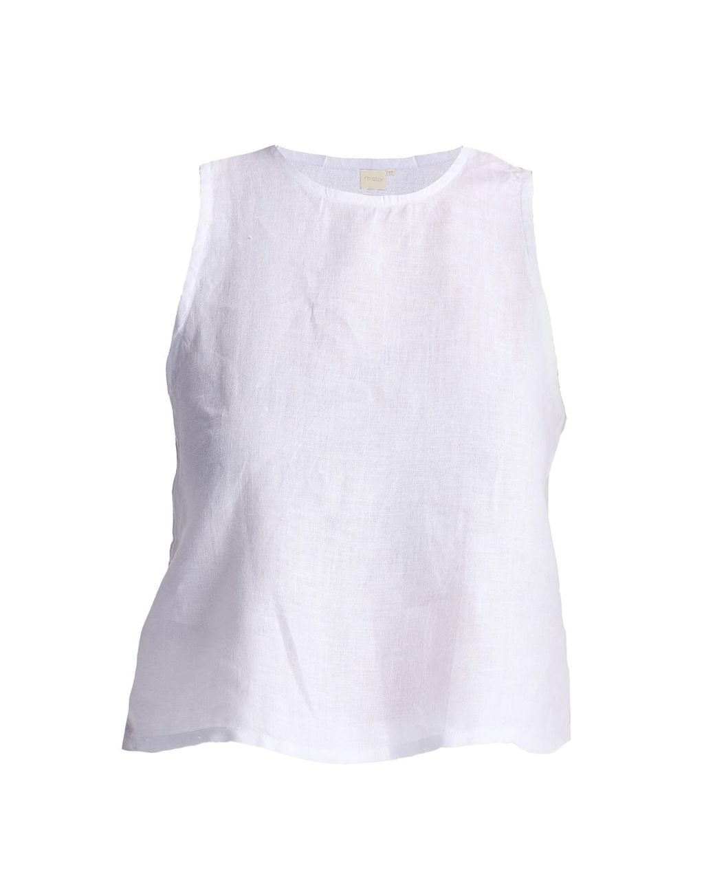 REISTOR White Button Back Embroidered Crop Top