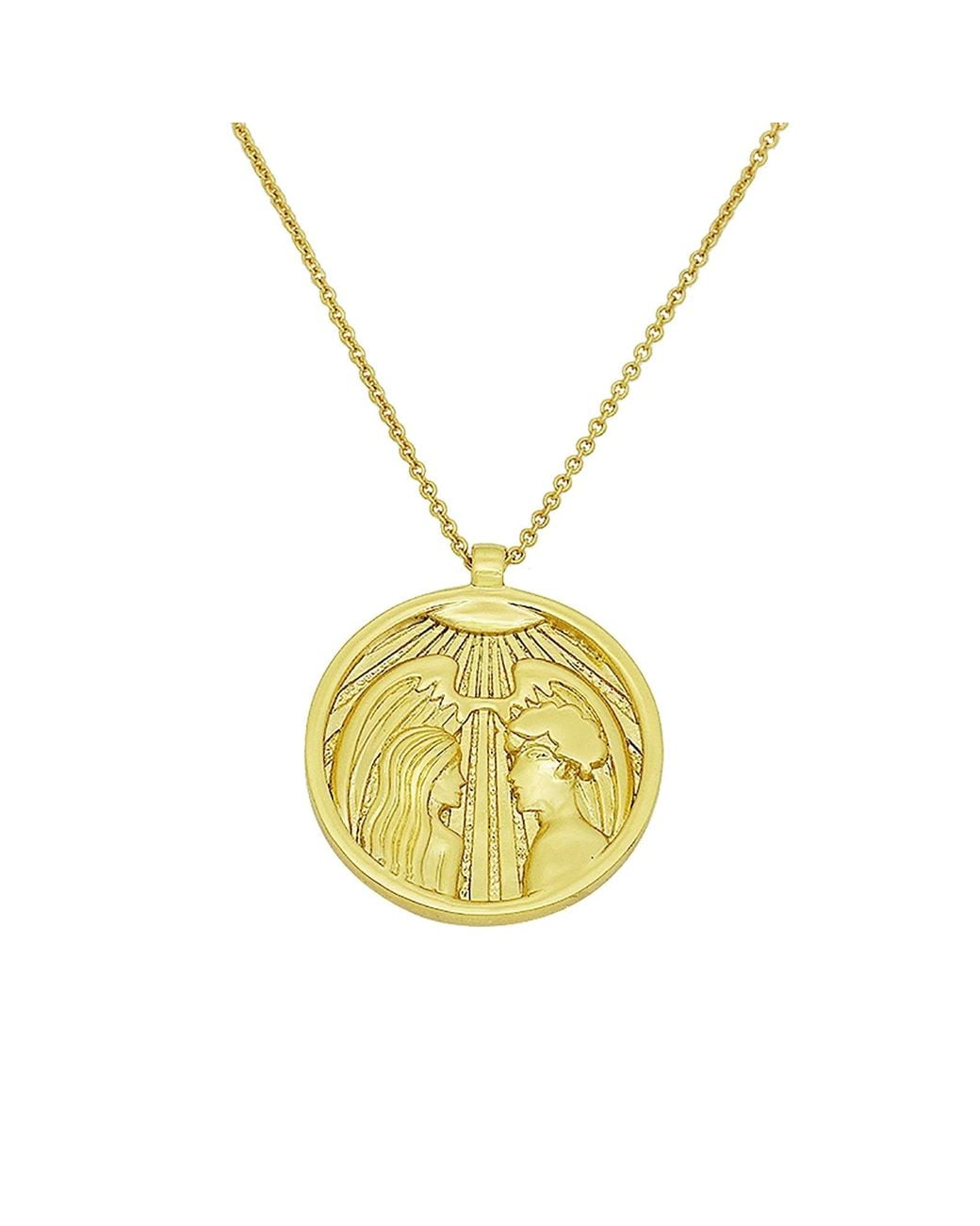 Aurozia Metallic Tarot The Lovers Necklace