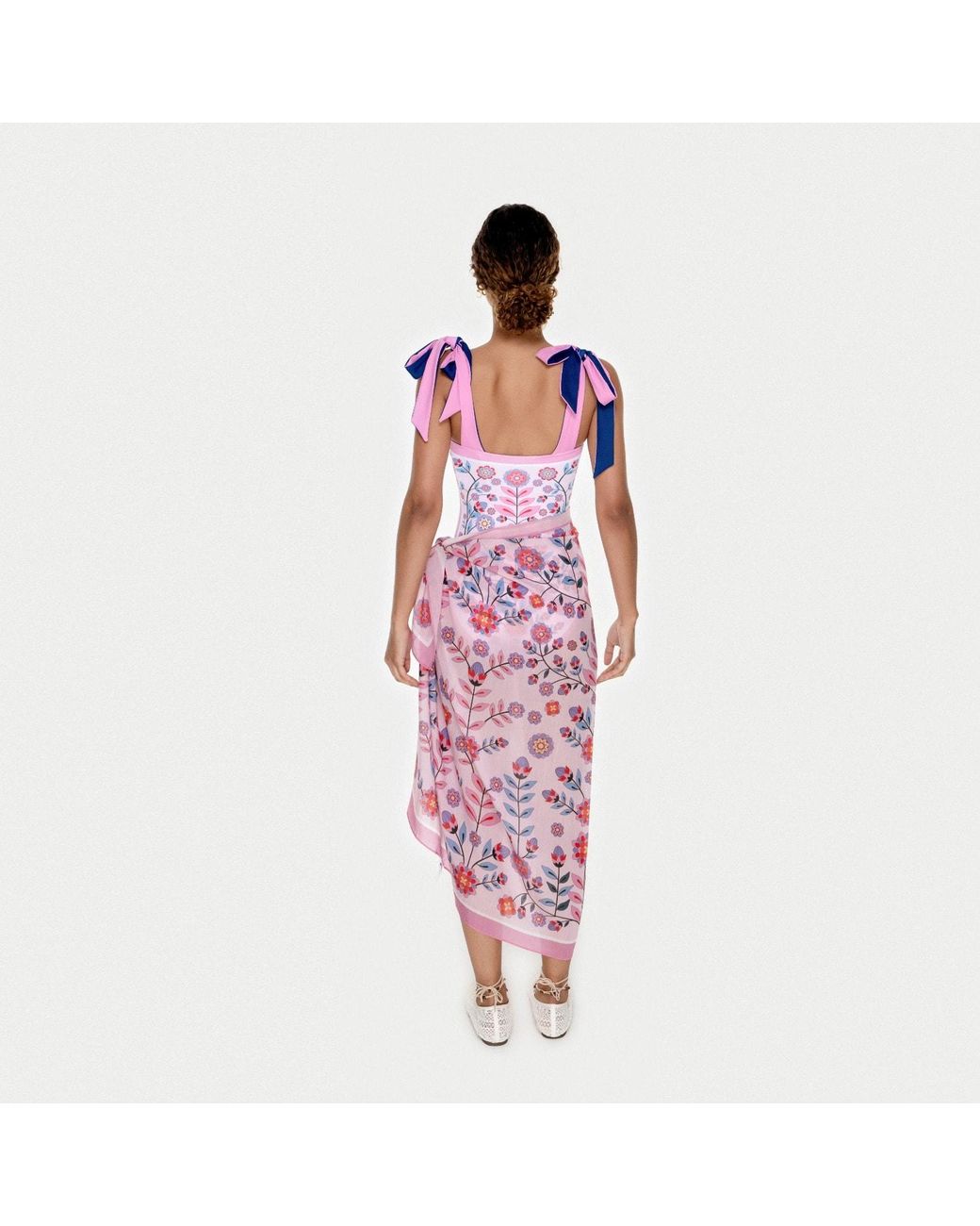 Jessie Zhao New York Pink Beach Sarong Wrap