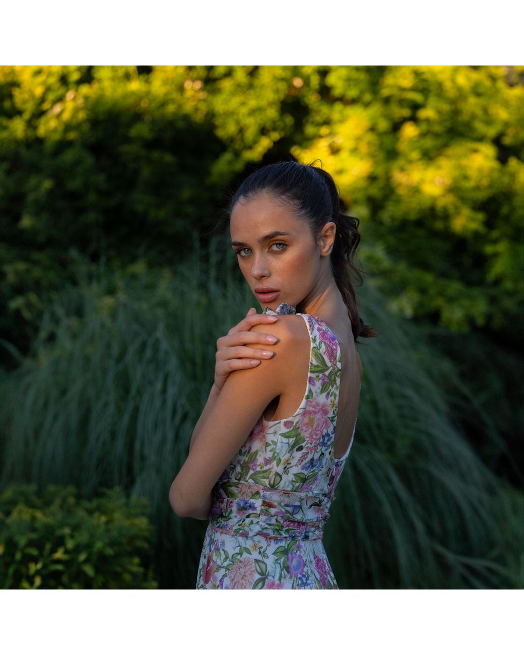 Sofia Tsereteli White Blooming Elegance Gown