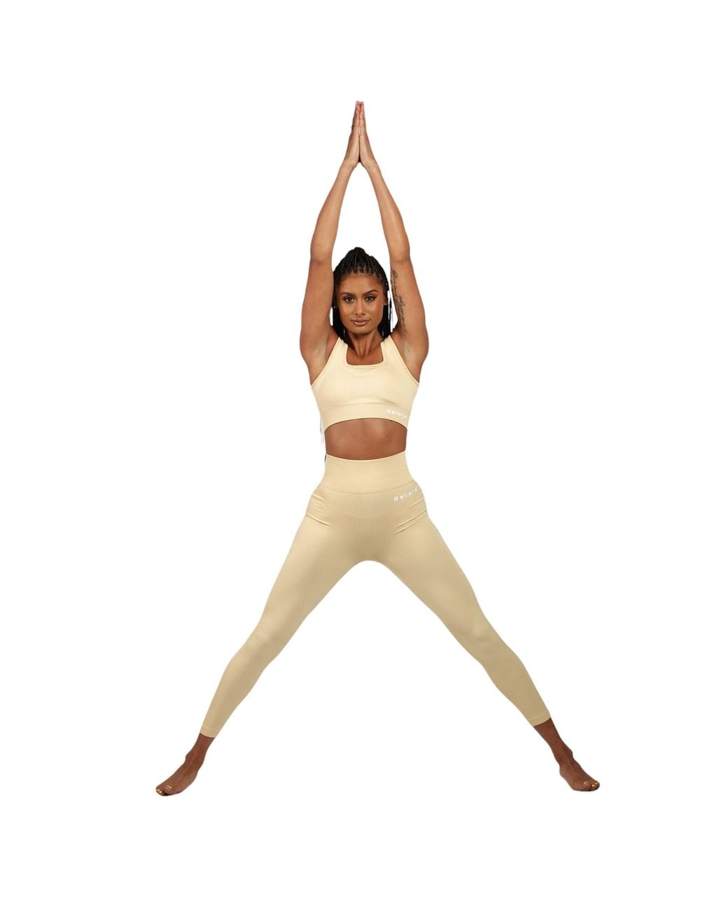 Bellaria Brown Cabernet Sculpt Sports Bra- Cream