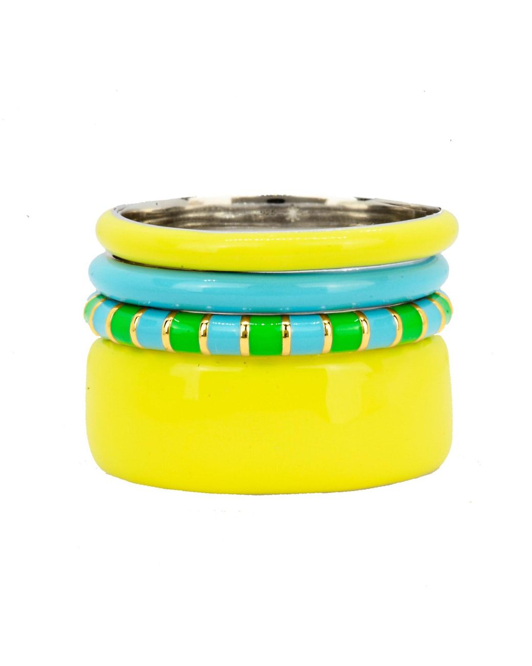 Pinnole Yellow Sunflower On A Seaside Ring Stack