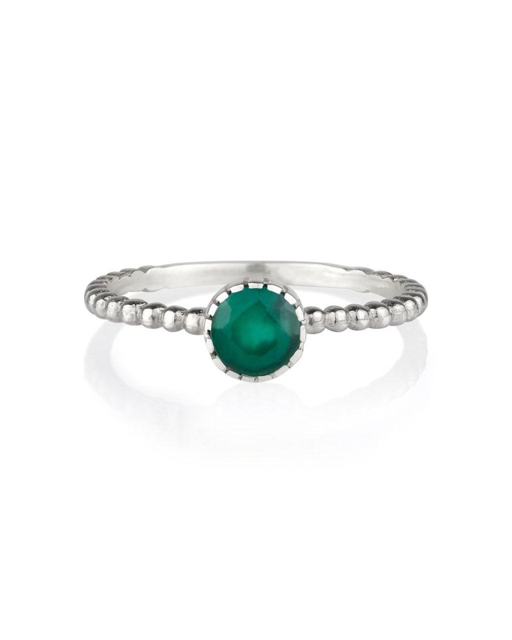 Charlotte's Web Jewellery Green Rawa Stacking Ring