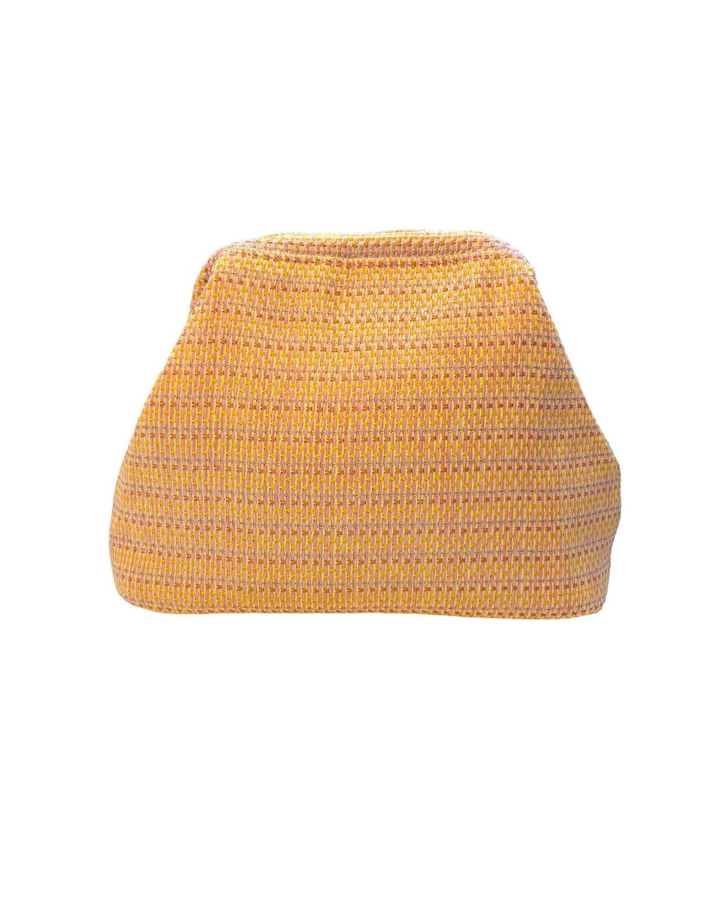 Lilly Loves Brown Woven Beach Clutch