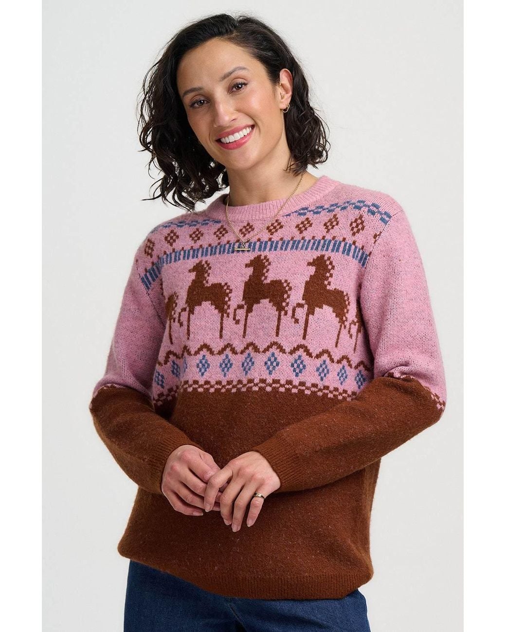 Sugarhill Multicolor Devin Sweater Horses