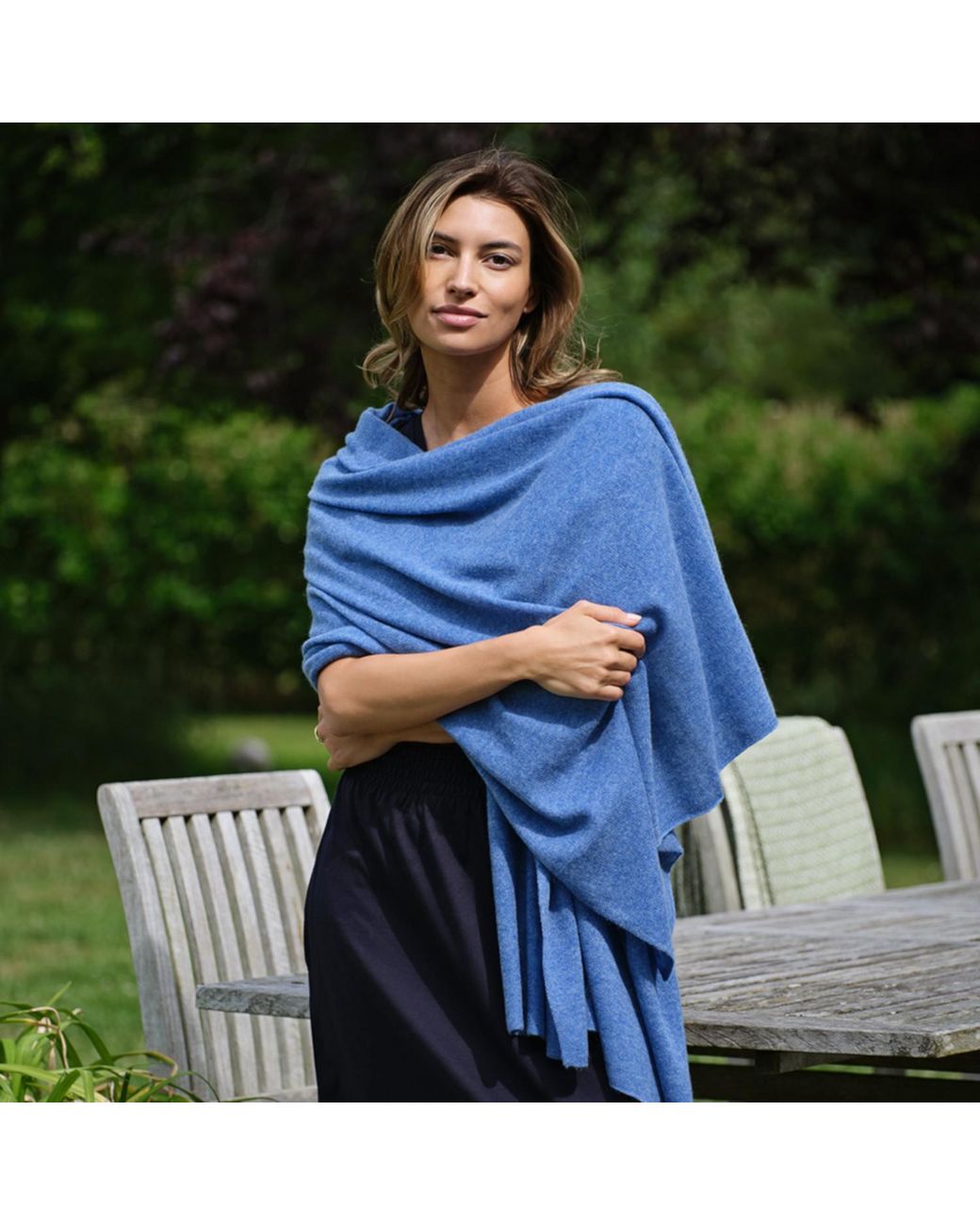 Cove Blue Lola Jean Cashmere Travel Wrap