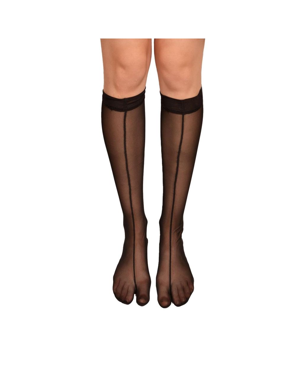 Ioana Ciolacu Black Long Socks