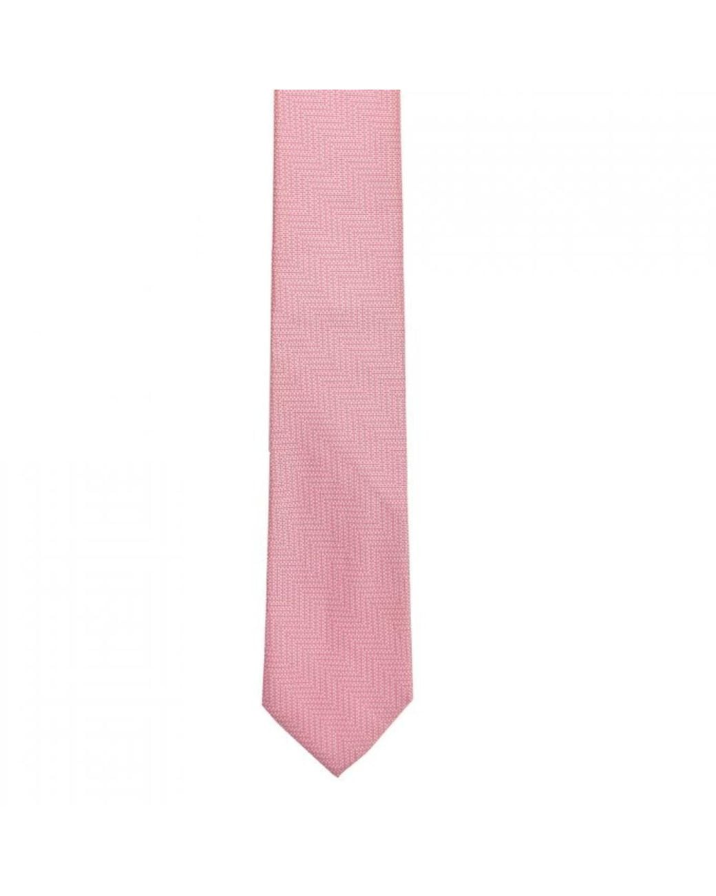 DAVID WEJ Pink Plain Textured Tie – for men