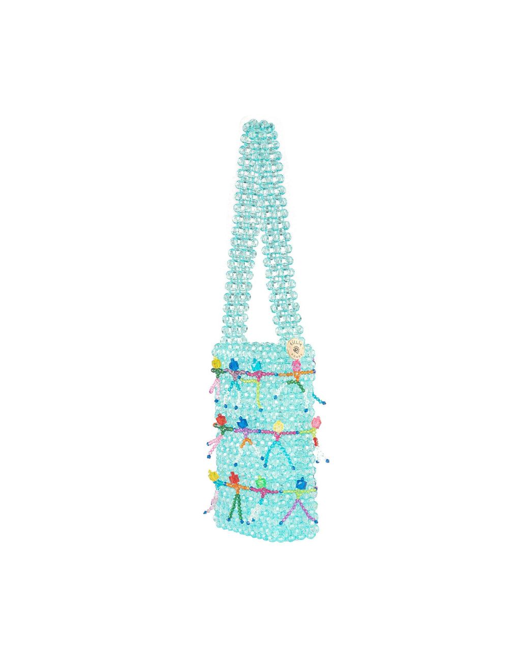 Tillie Beads Blue Mini Skeleton Bead Bag