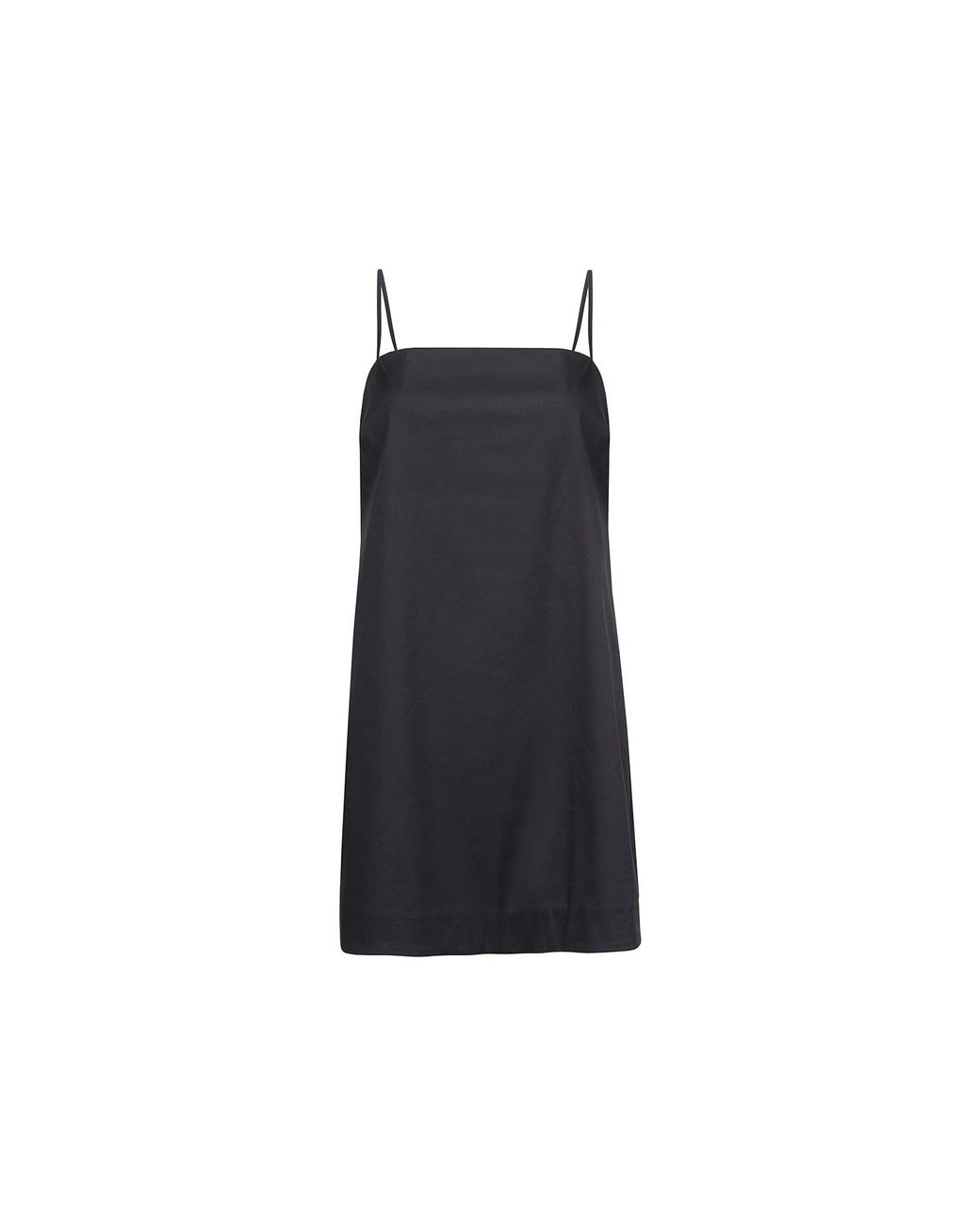 Audrey Vallens Black Poplin Mini Dress