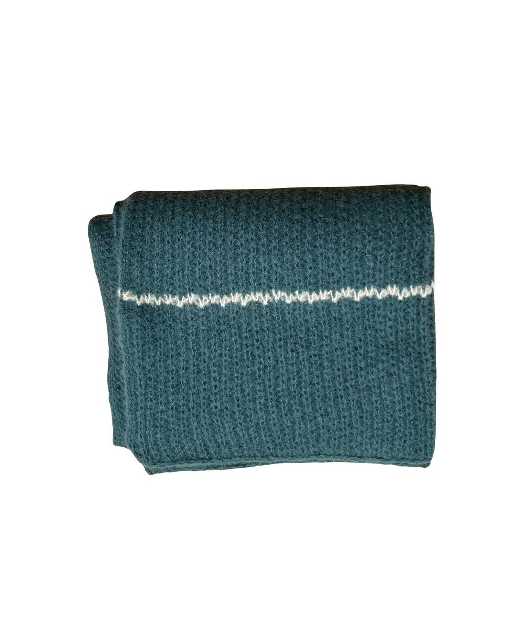 Heritagemoda Green Neutrals Myrtle Handmade Soft Alpaca Scarf