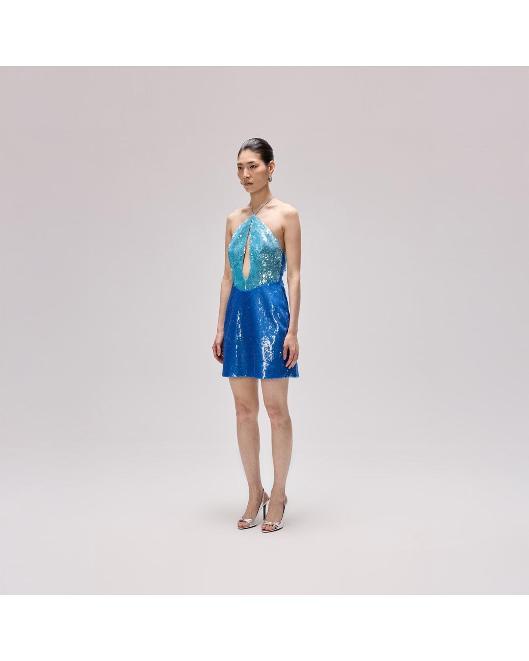 Herfetch Blue Aquamarine Mini Dress