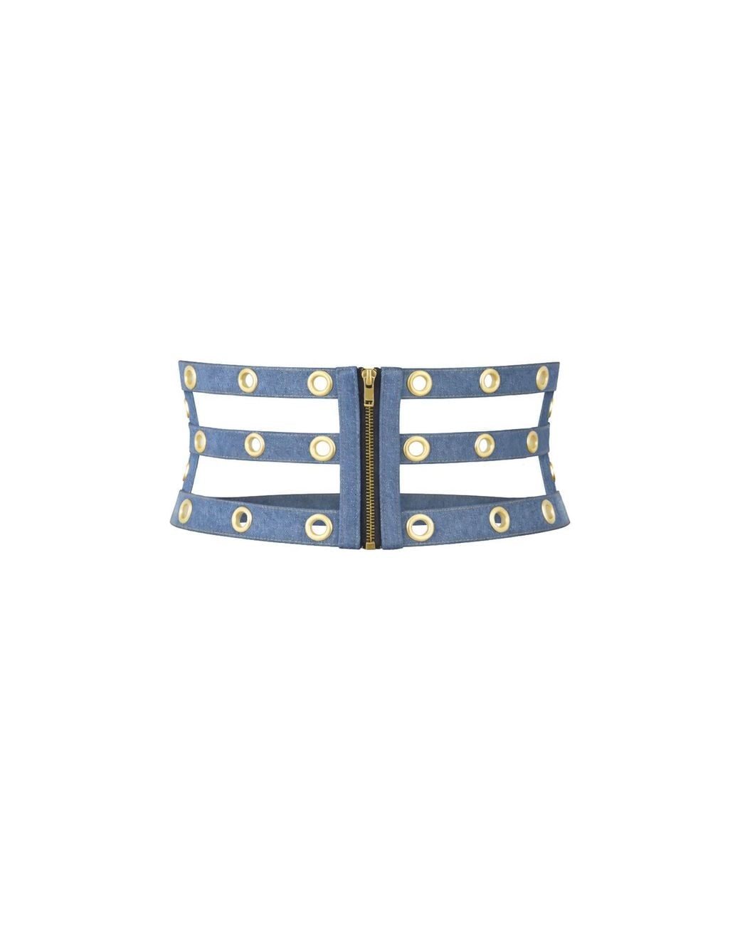 Maui X Lolita Blue Nova Denim Grommet Corset Belt