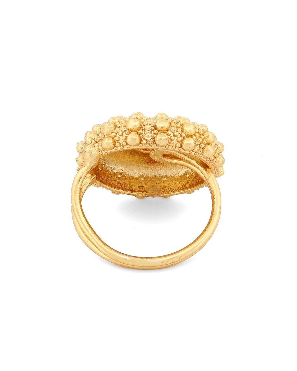 Ebru Jewelry Metallic Celestial Sunburst Adjustable Ring