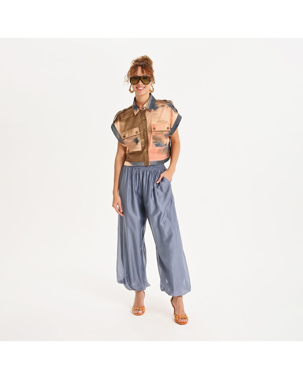 Lalipop Design Multicolor Relaxed Short-Sleeve Shirt