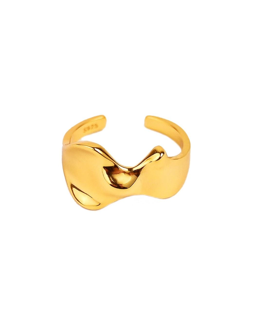Zynnia Collective Metallic Fluid Ring