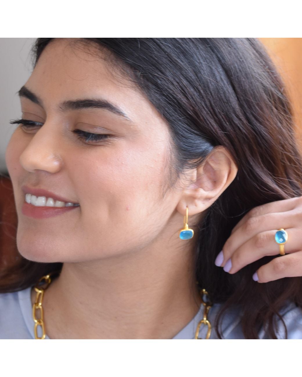 GEM BAZAAR Blue Paradise Ring