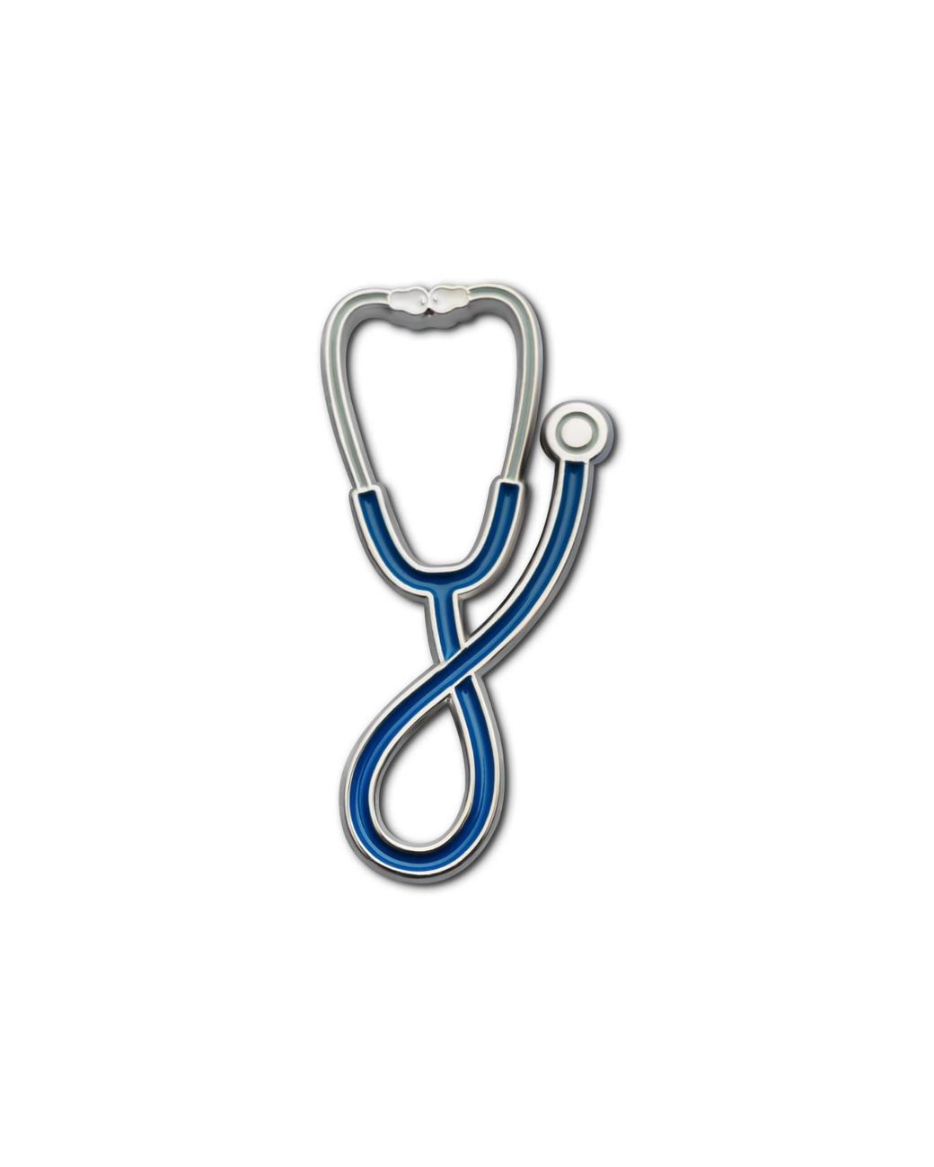 Make Heads Turn Blue Enamel Pin Stethoscope