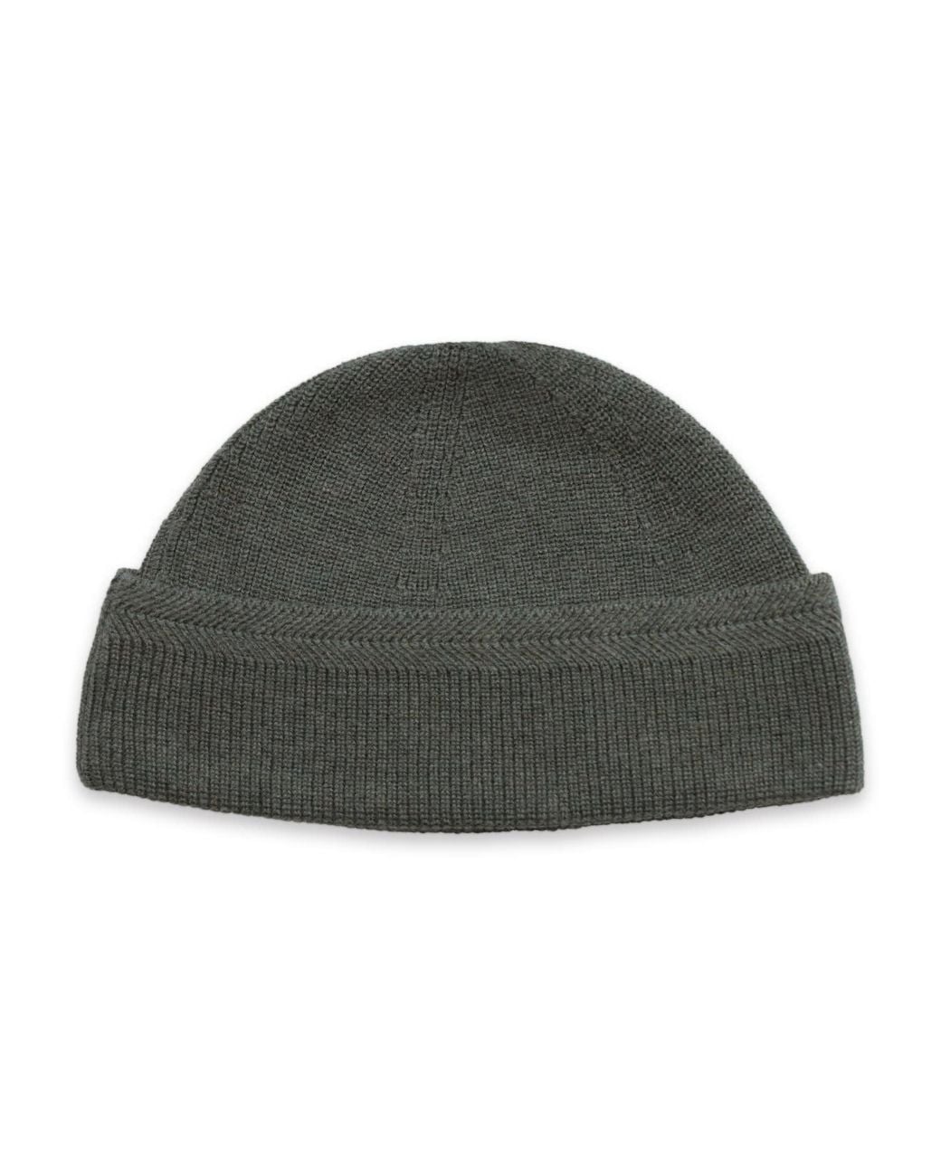 Paul James Knitwear Green Lightweight Cotton Foweey Fisherman Beanie for men