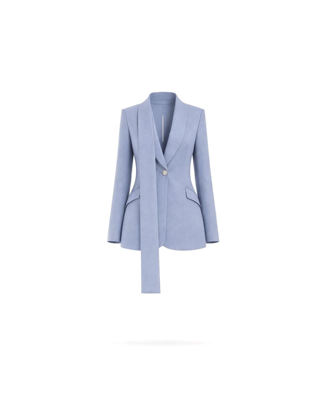 Lumina Eligma Blue Shawl Suit Blazer