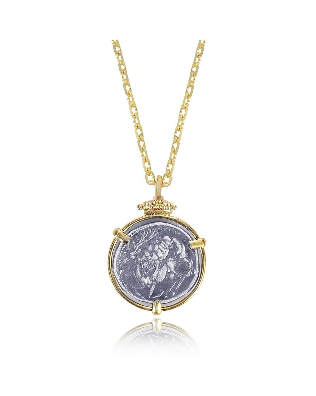 Ece London Blue The Luciana Coin Necklace