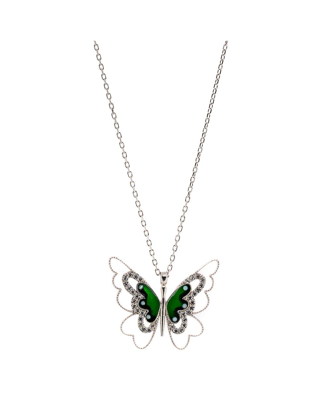 Ebru Jewelry Metallic Abundance Butterfly Necklace