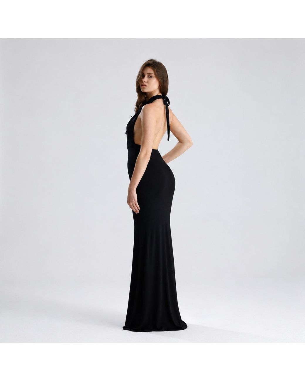 Maison De Gala Black Selene Noir Gown