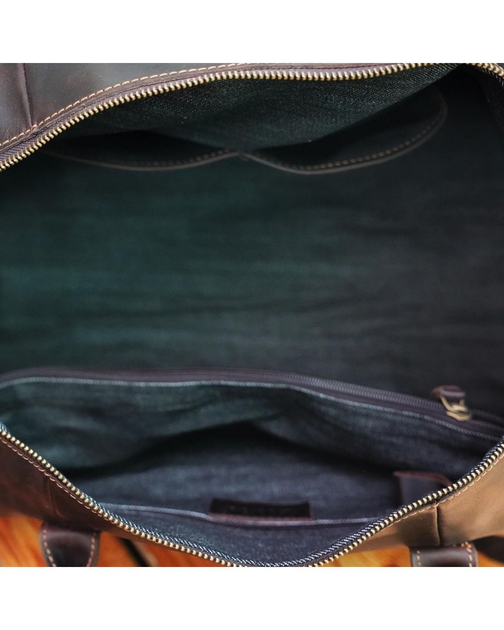 Touri Brown Large Genuine Leather Holdall for men