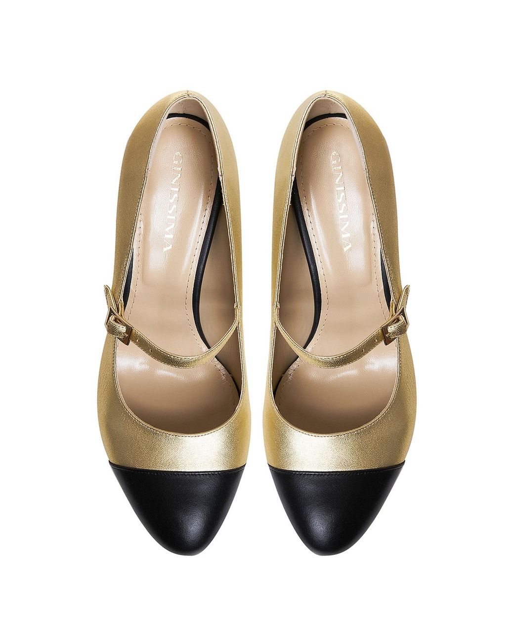 Ginissima Metallic Carrie Round Toe Mary-Jane
