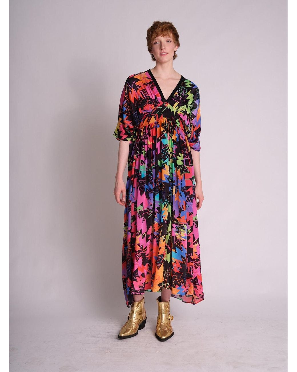 Any Old Iron Red Zowie Kaftan Dress