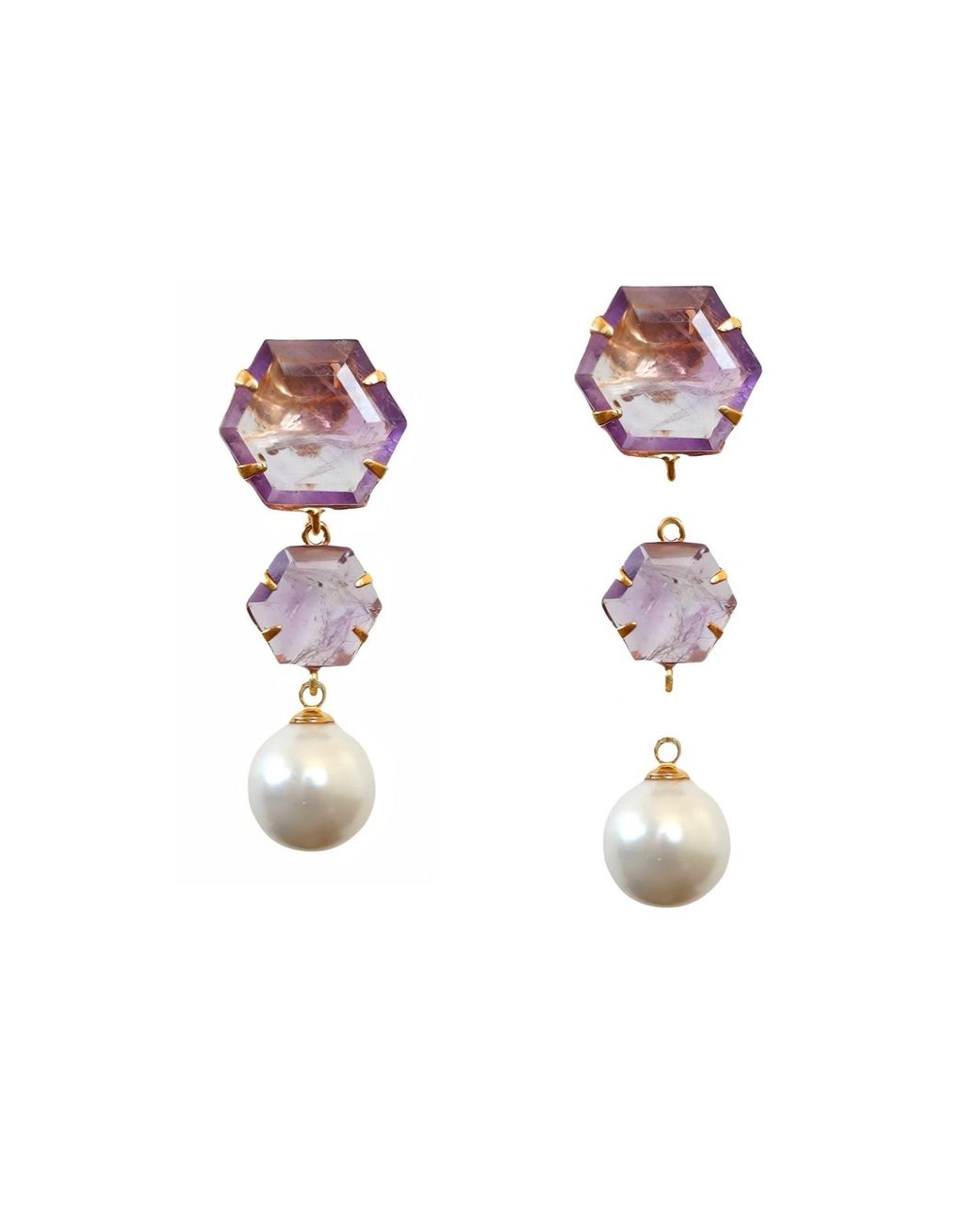 Bounkit Multicolor Boston Earrings Push Back