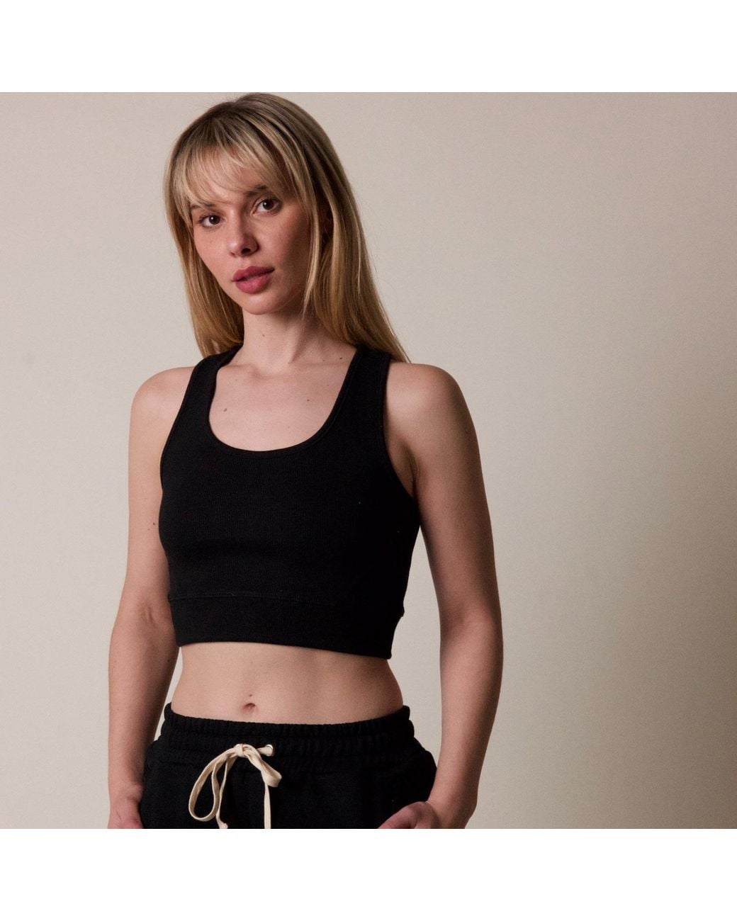 Bradford Row Black Gia Racer Crop