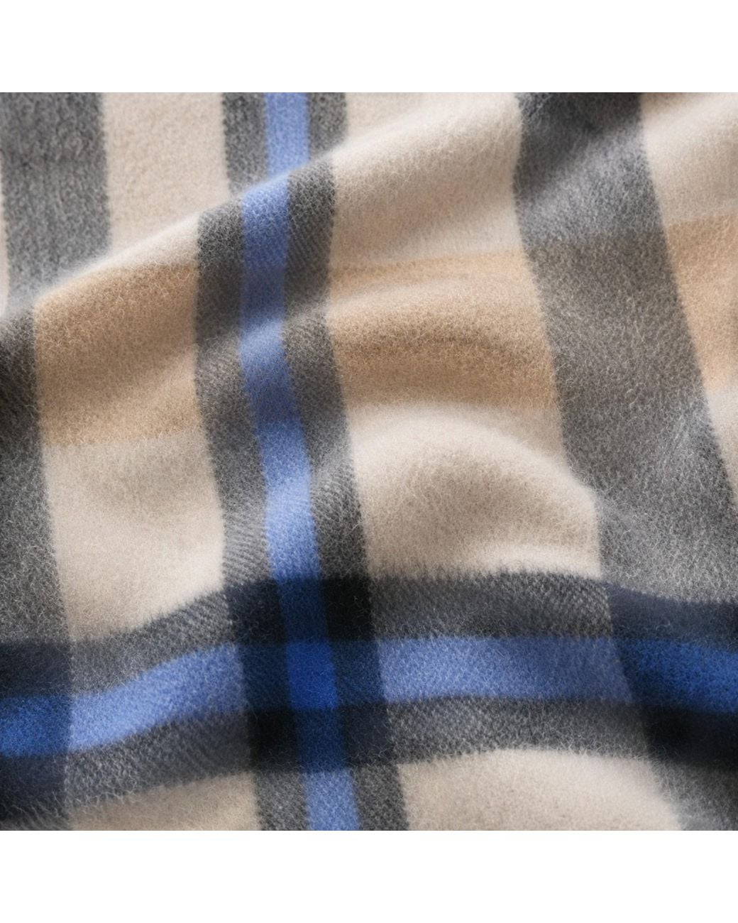 Loom & Cove Blue Camel Check