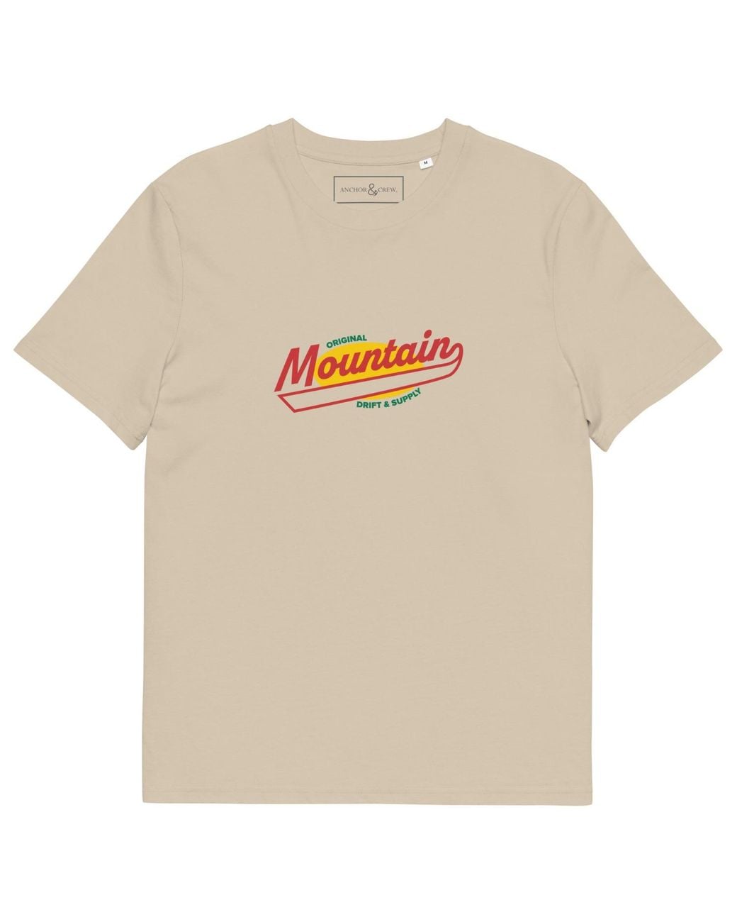 Anchor and Crew Natural Neutrals Desert Dust Original Mountain Supply Organic Cotton T-Shirt