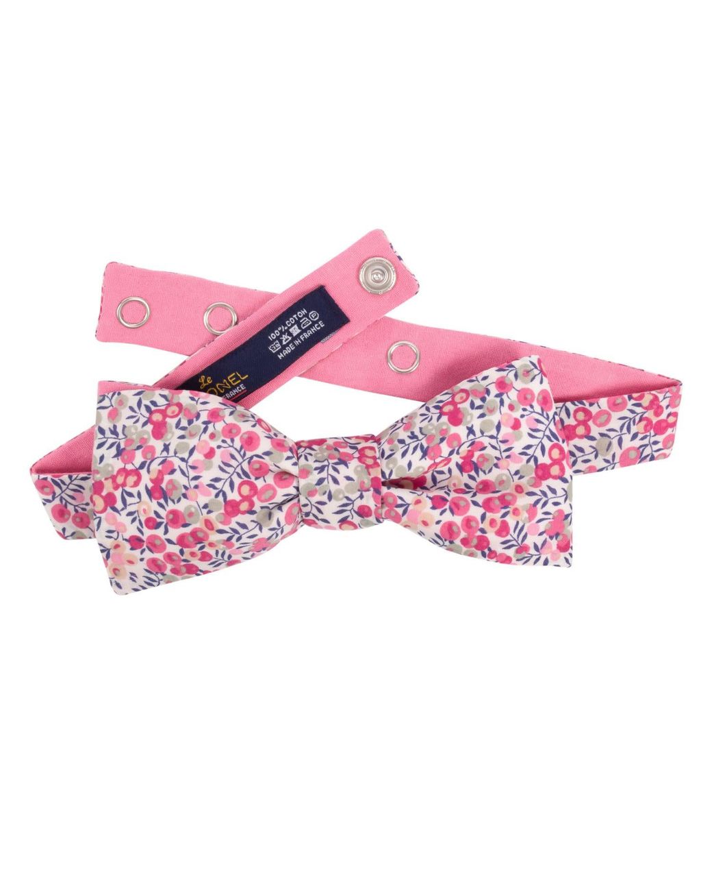 LE COLONEL Pink Liberty Wiltshire Redcurrant Bow Tie for men