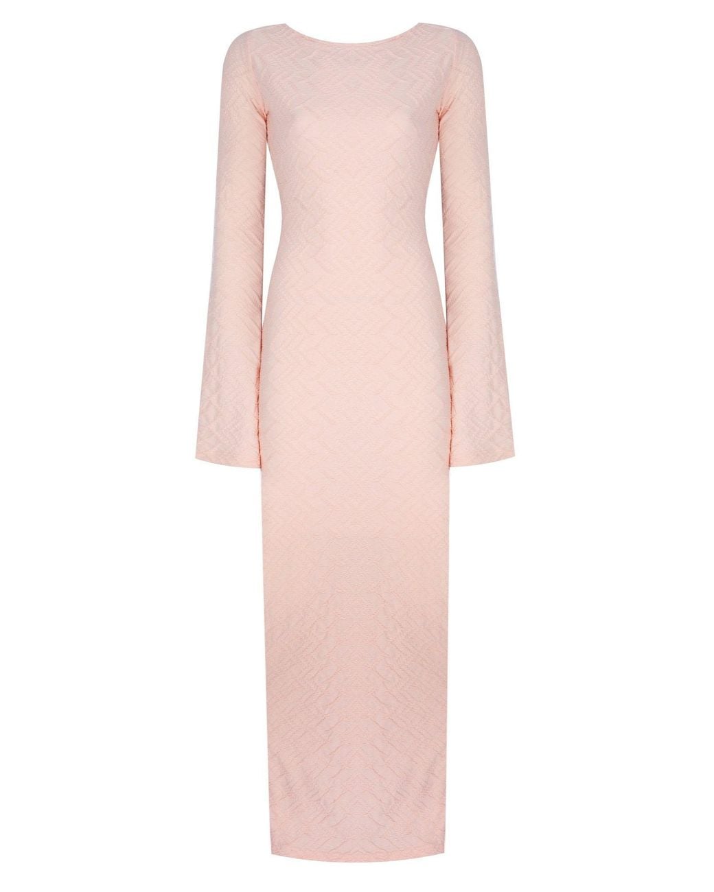 No'design Pink Serene Backless Maxi Dress