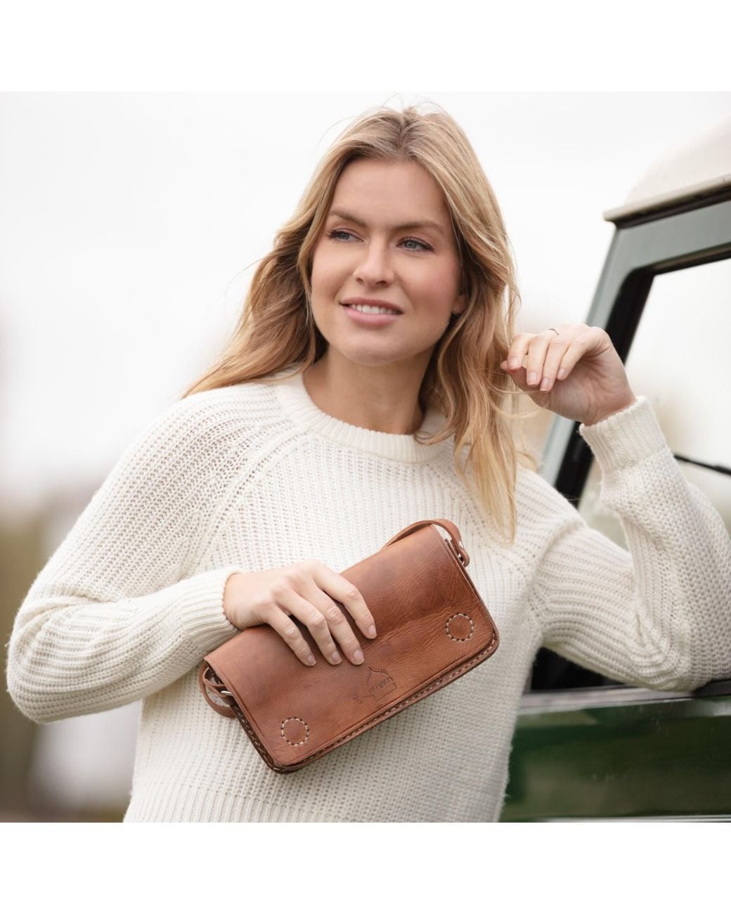 Berber Leather Brown Neutrals The Kenitra Shoulder Bag