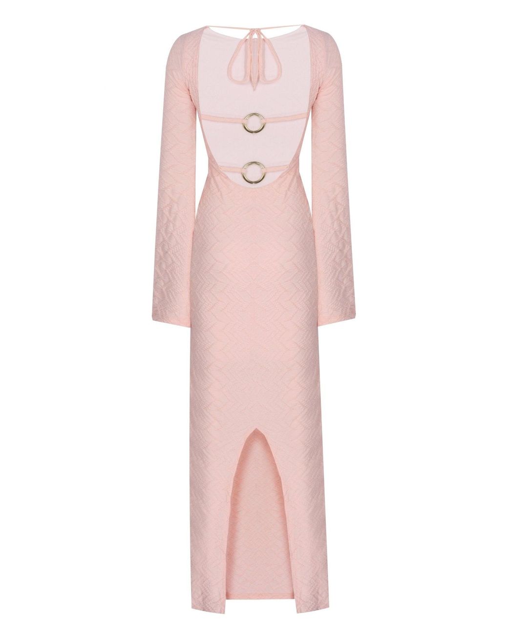 No'design Pink Serene Backless Maxi Dress