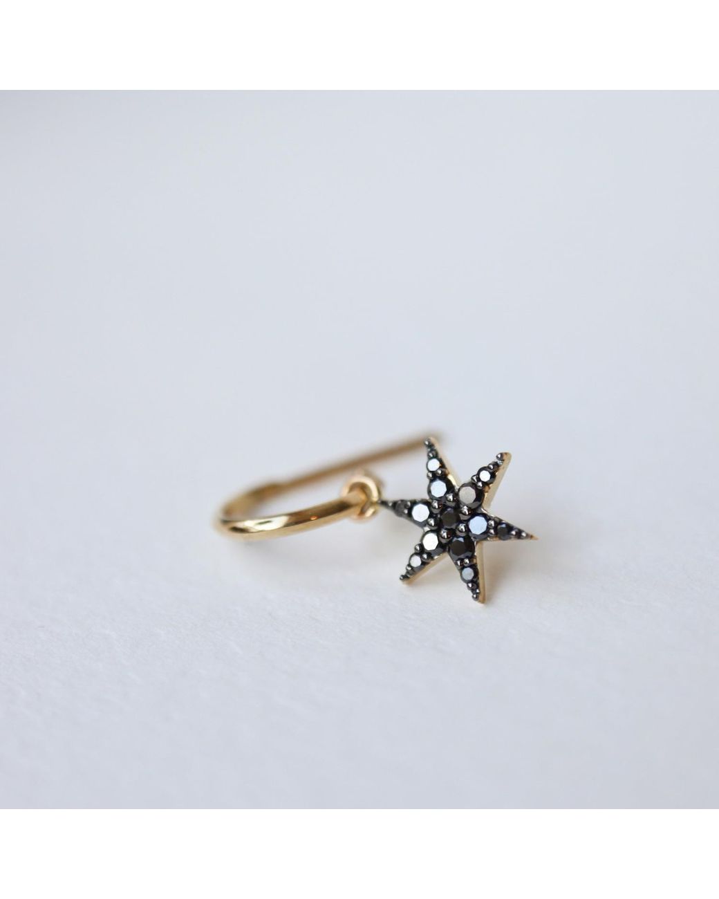 Zoe & Morgan Metallic Mini Anahata Diamond Single Hoop
