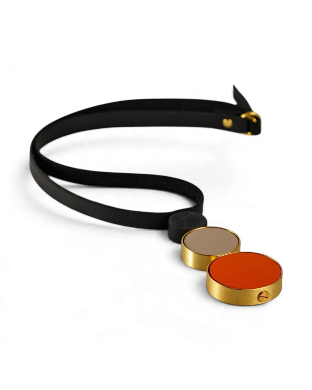 Svetlana Vukov Black Triple Disc Necklace