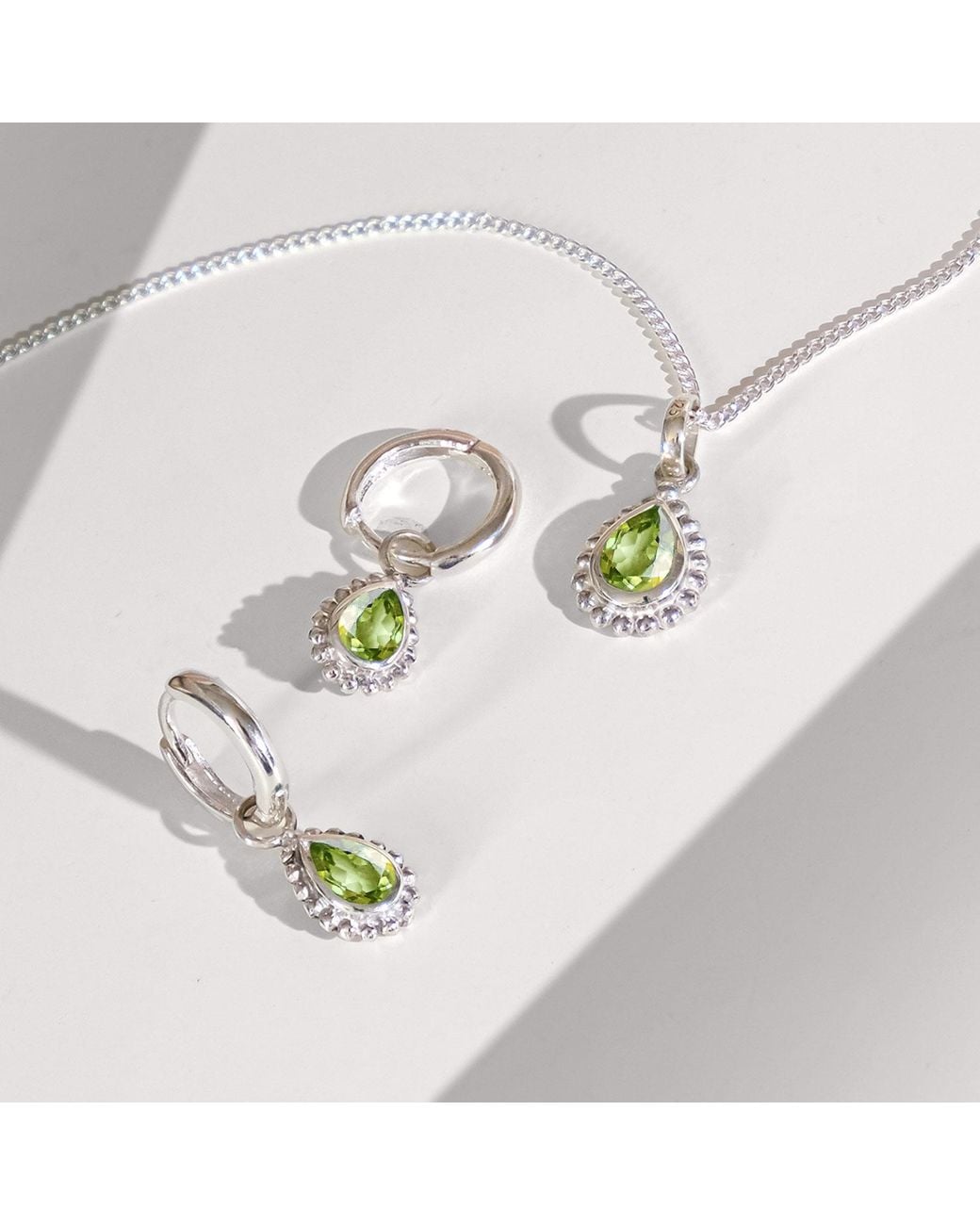 Charlotte's Web Jewellery Metallic August Birthstone Sterling Necklace And Earring Set