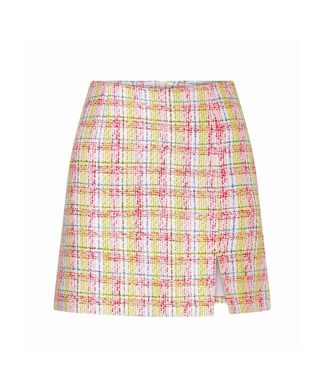 NAZLI CEREN White Irma A-Line Cotton Twill Mini Skirt