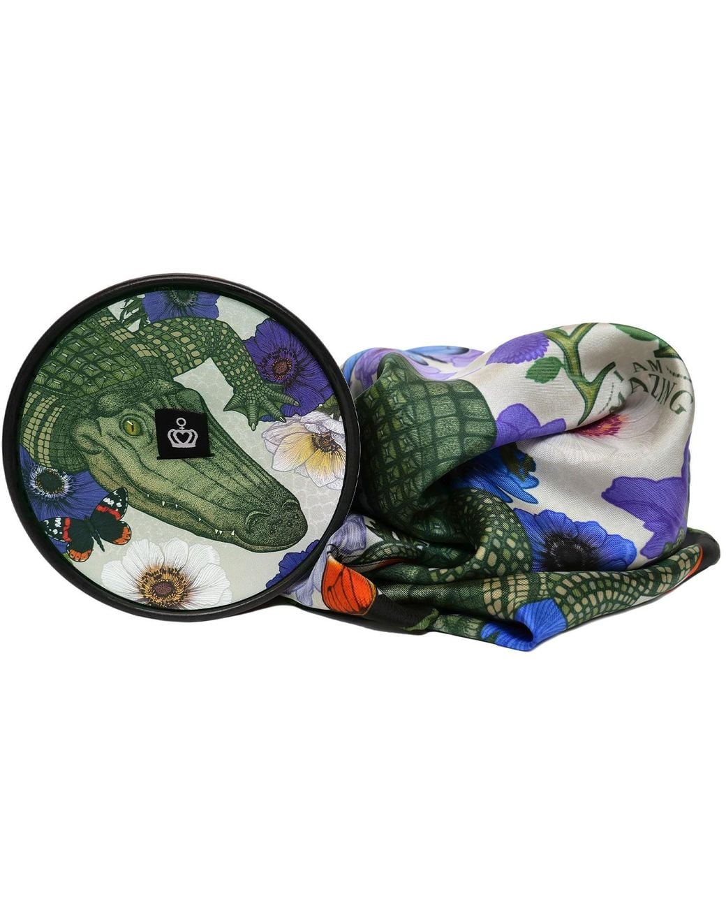 Kueen Green Silk Scarf