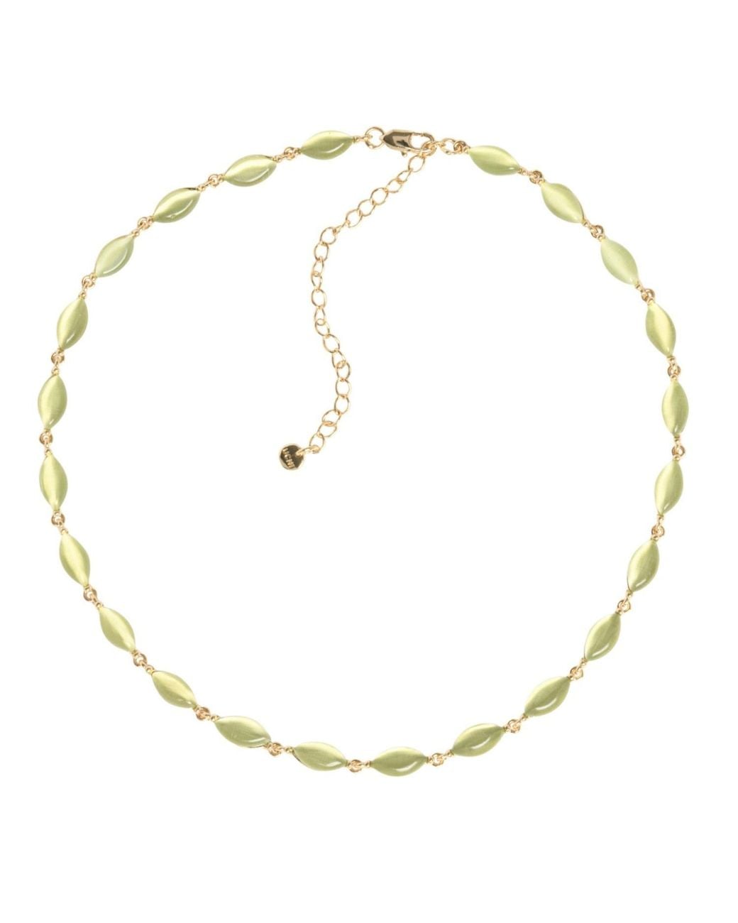 Uchi and Soto Metallic Nekomeishi Cats Eye Necklace