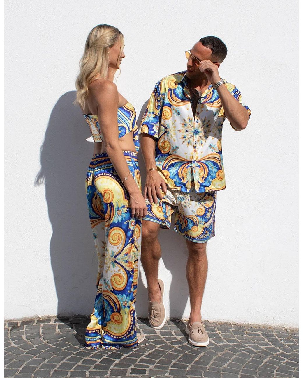 Hustle Blue Positano Swim Set for men