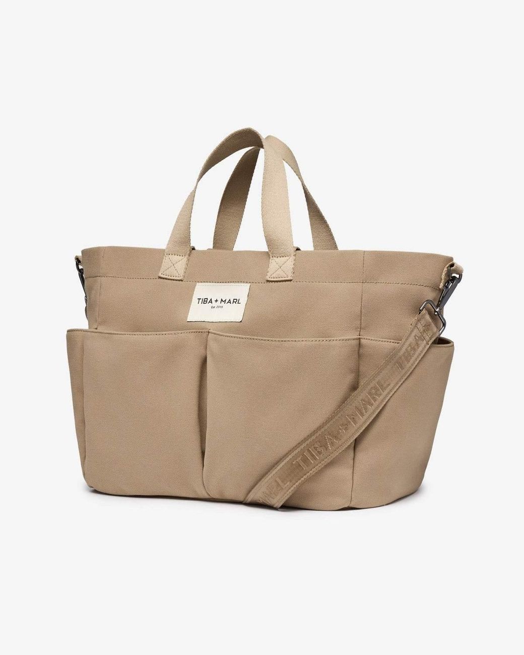 Tiba + Marl Natural T+M Canvas Pocket Tote Desert