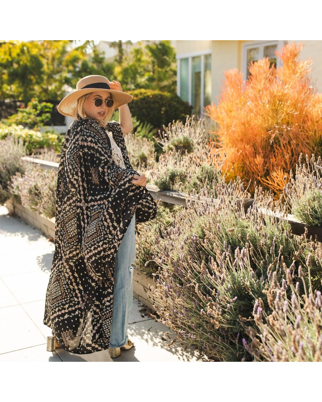 Jennafer Grace Black Antoinette Kimono
